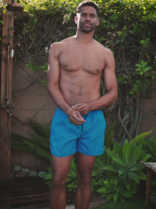 Panama Blue | Minimalist Men’s Swim Shorts